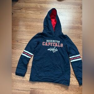 Washington Capitals Kids Hoodie - Navy and Red Girls M (7/8)